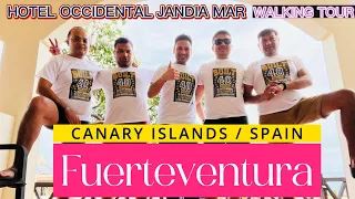 Occidental Jandía Mar hotel Fuerteventura Canary Island Calle Playa del Jable, Spain Walking Tour 4K