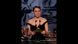 Daisy Ridley presenting the BAFTA for Best Adapted Screenplay