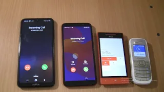 Double Incoming call & Outgoing call at the Same Time at the Same Time Samsung+HONOR+HTC +Neffos