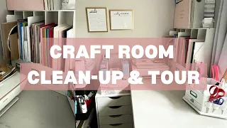 2023 Craft Room Clean-Up and Tour || Small Craft Room Organization