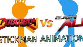 BOBOIBOY VS EJEN ALI | STICKMAN ANIMATION