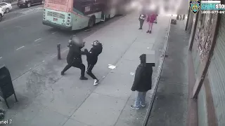 Armed street-fight in the Bronx