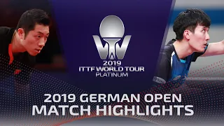 Xu Xin vs Lee Sangsu | 2019 ITTF German Open Highlights (R16)