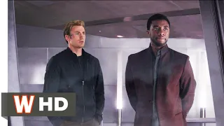 Steve Rogers & T'Challa - Wakanda Scene In Hindi (End Credits) - Captain America: Civil War (2016)