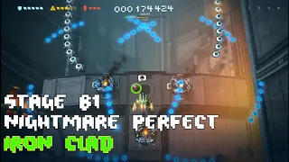 Sky Force Reload- Stage B1- Nightmare Perfect Run( Iron Clad)