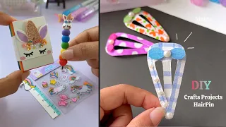 Miniature Unicorn school supplies | Easy Paper Crafts when you’re bored #diy