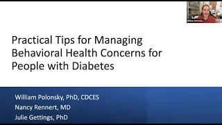 Practical Tips for Managing Behavioral Health Concerns for People with Diabetes