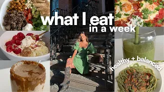 WHAT I EAT IN A WEEK | healthy + balanced recipe inspiration