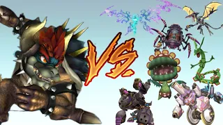 Giga Bowser vs All Bosses in Super Smash Bros Brawl
