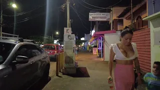 WALKING through JACÓ, COSTA RICA strip at night -- WALK TOUR