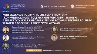 Debata V – 9. Europejski Kongres Menadżerów Agrobiznesu