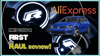 Purchased a bunch of CHEAP items for the MK7 Golf GTI R | First AliExpress Haul Review