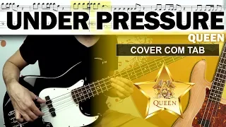 Under Pressure ⚫ Bass Cover with Tabs 🎵 QUEEN