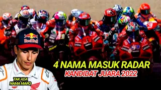 🔴MENGEJUTKAN‼️KANDIDAT JUARA MENGERUCUT KE 4 NAMA, MARQUEZ TAK MASUK NOMINASI‼️