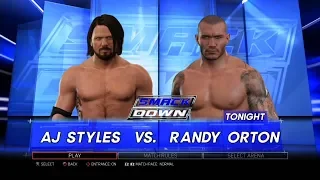 WWE 2K17 PS3 - AJ Styles VS Randy Orton