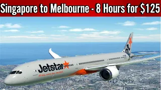 Surprisingly Great! Jetstar B787 Singapore to Melbourne, Australia
