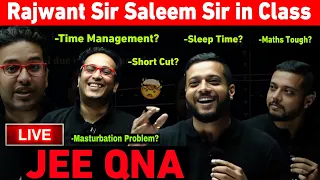 QNA WITH RAJWANT SIR AND SALEEM SIR IN LIVE CLASS 🤯| Rajwant Sir Saleem Sir In Live Class 💯| JEE IIT