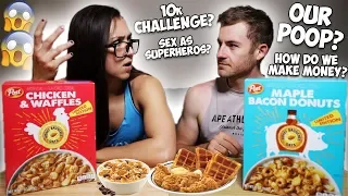 SCANDALOUS Q&A (EATING CHICKEN AND WAFFLES CEREAL)