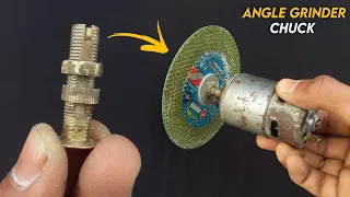 How to make 5mm shaft Connector angle grinder chuck kaise banaye angle grinder chuck