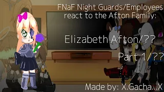 FNaF Night Guards/Employees React to the Afton Family: Elizabeth Afton 1/??