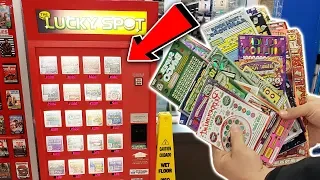 BUYING ALL THE TICKETS IN THE LOTTERY MACHINE!! (PROFITED!!) Michigan Lottery!