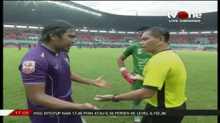 ada mafia dibalik laga?? persita vs kalteng Argumen egi dengan wasit !