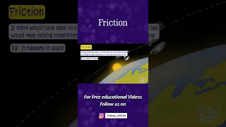 Friction | Force of Friction | Gravity | Gravitational force | Concept, Example | Science #shorts