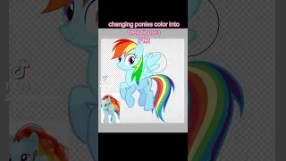 I mlp character's color into their figure again lol