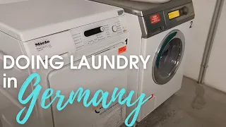 Life in Germany | How to do Laundry 🧺 | Glimpse into a Communal Laundry/Drier Room in the Basement!