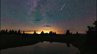 5 minute meditation, starry night time-lapse beautiful rolling skies