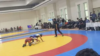 Vinesh phogat vs Nirmala devi  Olympic qualification trail.       50 kg  (semi final )