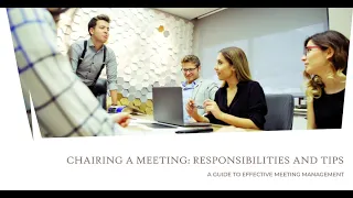 What are the responsibilities of a Chairperson?