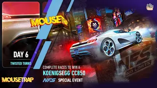 2023 Koenigsegg CC850  Day 6 TWISTED TURNS | NFS No Limits: Mousetrap