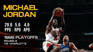 Michael Jordan FULL 1998 NBA Eastern Conference Semifinals Highlights vs. Charlotte Hornets
