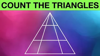 Count the Triangles Puzzle #1 | Counting Shapes Brain Teaser Puzzles with Answers