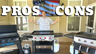 Pros and Cons Flat Top Grills - Blackstone vs Camp Chef vs Pit Boss
