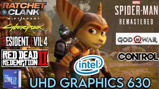 Intel UHD Graphics 630 In Late 2023 | Test In 720p Resolution | i7 10700k !