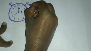 Clock hand drawing