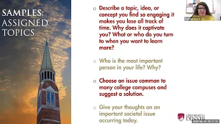 University of Denver | The Application Essay: An Opportunity for Creativity