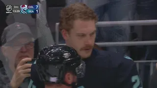 Logan O' Connor Kneeing Penalty Against Yanni Gourde, Scrum Breaks Out
