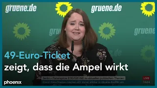 Parteipressekonferenz der Grünen mit Ricarda Lang