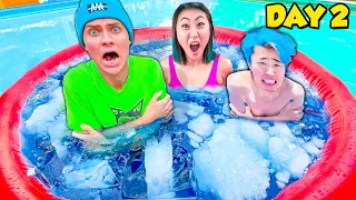 Last to Leave Frozen Hot Tub Wins $10,000!!