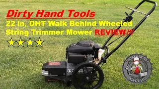 Dirty Hand Tools 22 in.Walk Behind Wheeled String Trimmer Mower review 101085