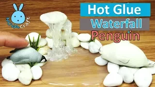 Hot Glue Waterfall Tutorial Miniature | Awesome Hot Glue DIY Life Hacks for Crafting Art #000