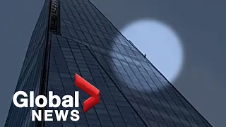 Free climber on London’s Shard building arrested after scaling UK’s tallest skyscraper