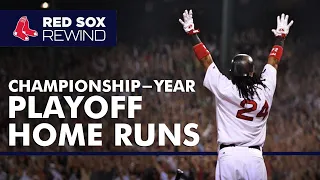 Championship Season Playoff Home Runs | Red Sox Rewind