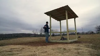 How to build a covered round bale feeder for under $200!