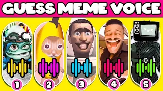 Guess The Meme By Voice | TV Man, Happy Cat, Skibidi Toilet, Skibidi Dom Dom Yes Yes, Crazy Frog