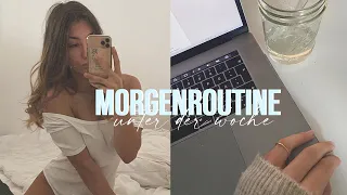 Morgenroutine unter der Woche + little day in my life // Gute Laune & für's Abi lernen...