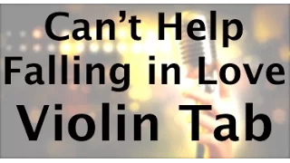 Learn Can't Help Falling in Love by Elvis on Violin - How to Play Tutorial